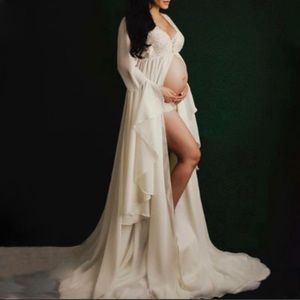 Maternity photoshoot dress- Nude size M
